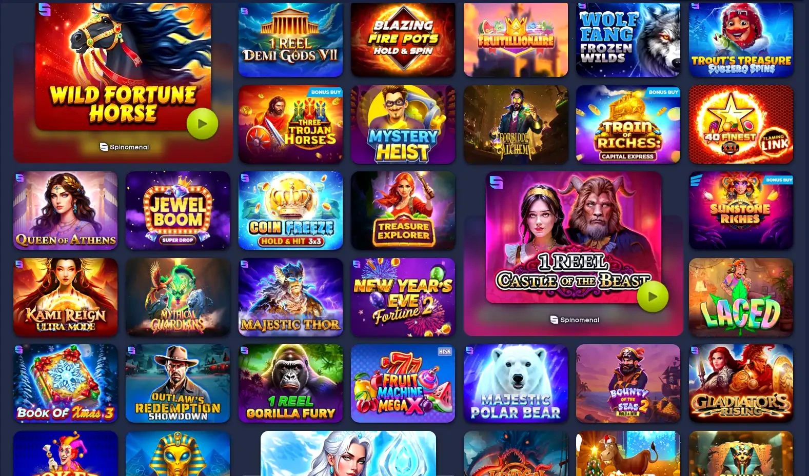 Interfaccia di registrazione e giochi disponibili su Liraspin casino online